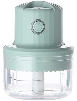 Draadloze Elektrische Knoflookpers Mini Vleesmolen Juicer Huishoudelijke Fruit Groente Chopper Mixer Keukenmachine Keuken Gereedschap groen 100ml