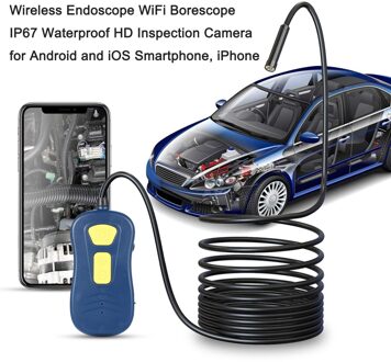 Draadloze Endoscoop WiFi Borescope Snake Camera Waterdicht HD Inspectie Camera Auto Reparatie Ontsluiten Borescope voor Smartphone