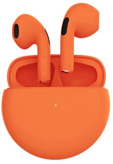 Draadloze Headset Tws Bluetooth Oortelefoon Auto Aansluiten Oordopjes Gps Positionering Hernoemen Sport Hoofdtelefoon Voor Huawei Pk Freebuds oranje