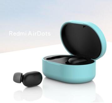 Draadloze Hoofdtelefoon Opladen Box Bluetooth Hoofdtelefoon Case Box Siliconen Beschermhoes Voor Xiaomi Airdots Voor Redmi Airdots 02