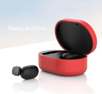 Draadloze Hoofdtelefoon Opladen Box Bluetooth Hoofdtelefoon Case Box Siliconen Beschermhoes Voor Xiaomi Airdots Voor Redmi Airdots 06