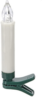Draadloze kaarsen lampen - op clip - warm wit - 20x lampjes - met afstandsbediening