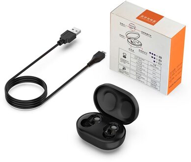 Draadloze Koptelefoon Charger Box Voor Xiaomi Redmi Airdots Echte Draadloze Headset Opladen Case zwart for Redmi