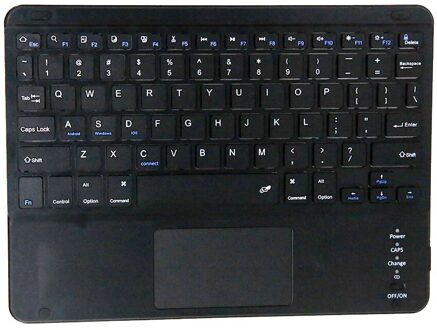 Draadloze Mini Toetsenbord Kleurrijke Backlight Touch Pad Afstandsbediening Ergonomische Slaap Lock Volwaardige Toetsenbord Voor Pc Android Windows zonder Backlight