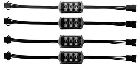 Draadloze Motorfiets Rgb Led Onder Glow Neon Strip Licht Kit Met Afstandsbediening Voor Auto Atv Motorfiets Knight 4stk