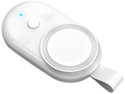 Draadloze Oplader, Mini Draagbare Draagbare 500Ma Smart Draadloze Oplader Voor Apple Horloge wit