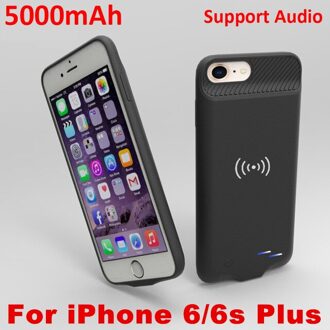 Draadloze Oplader Power Bank Cover Voor Iphone 6 6S 7 8 Plus Qi Draadloze Opladen Acculader Gevallen Voor iphone 8 7 6 6S Case For iPhone 6 6S Plus