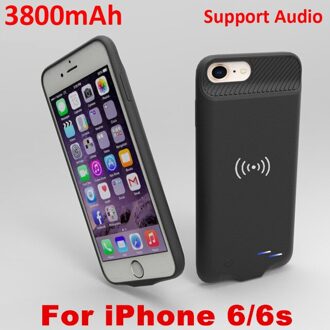 Draadloze Oplader Power Bank Cover Voor Iphone 6 6S 7 8 Plus Qi Draadloze Opladen Acculader Gevallen Voor iphone 8 7 6 6S Case For iPhone 6 6S