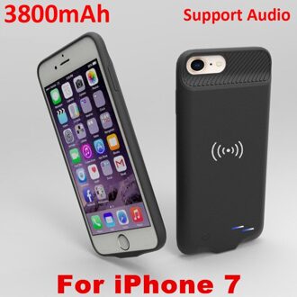 Draadloze Oplader Power Bank Cover Voor Iphone 6 6S 7 8 Plus Qi Draadloze Opladen Acculader Gevallen Voor iphone 8 7 6 6S Case For iPhone 7