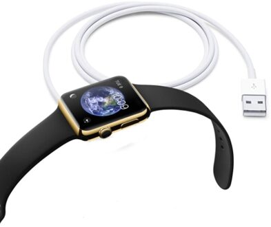 Draadloze Oplader Voor Apple Horloge Serie 5 4 3 2 1 Band Strap Station Usb Charger Kabel Voor Iwatch 5 4 3 2 1