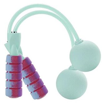 Draadloze Rope Skipping Fitness Body Building Oefening Jumping Touw Gym Fitness Exercise Slanke Body Met Bal green2