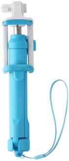 Draadloze Selfie Stok BT 4.0 Remote Shutter Handheld Cellphone Selfie Stick Monopod Statief Houder voor IOS Android Smartphones blauw