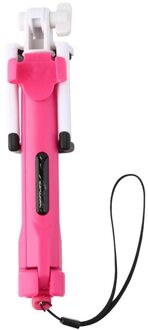 Draadloze Selfie Stok BT 4.0 Remote Shutter Handheld Cellphone Selfie Stick Monopod Statief Houder voor IOS Android Smartphones roze