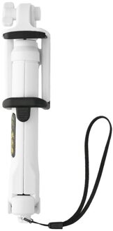 Draadloze Selfie Stok BT 4.0 Remote Shutter Handheld Cellphone Selfie Stick Monopod Statief Houder voor IOS Android Smartphones wit