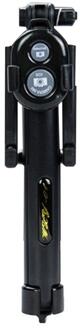 Draadloze Selfie Stok BT 4.0 Remote Shutter Handheld Cellphone Selfie Stick Monopod Statief Houder voor IOS Android Smartphones zwart