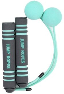 Draadloze Springtouw Wirwar Rapid Speed Ropeless Springtouw Thuis Workout Apparatuur Voor Vrouwen Mannen Kinderen Blauw