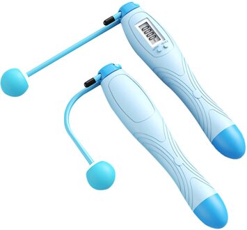 Draadloze Springtouwen Smart Elektronische Digitale Draadloze Skip Touw Calorieverbruik Fitness Body Building Oefening Jumping Touw geel