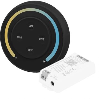 Draadloze touch wanddimmer & wifi controller voor dual white led strips - complete set