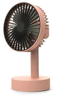 Draadloze Usb Hoofd Schudden Fan Oplaadbare Batterij Rustig Hoofd Geweldig Voor Kantoor Thuis Outdoor Camping K92B roze