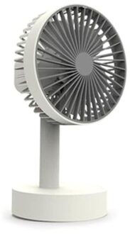 Draadloze Usb Hoofd Schudden Fan Oplaadbare Batterij Rustig Hoofd Geweldig Voor Kantoor Thuis Outdoor Camping K92B wit