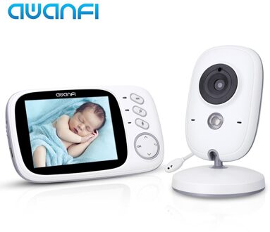 Draadloze Video Kleur Babyfoon Hoge Resolutie Baby Nanny Bewakingscamera Nachtzicht Temperatuur Monitoring 3.2 Inch