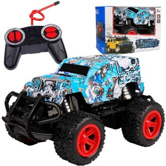 Draadloze Vier-Weg Afstandsbediening Off-Road Voertuig Model Graffiti Speelgoed Auto Speelgoed Voor Kinderen Grappige Juguetes # K4