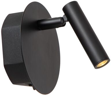 Draadloze Wandlamp Jolijn Magnetisch Zwart ⌀10,2cm 2w