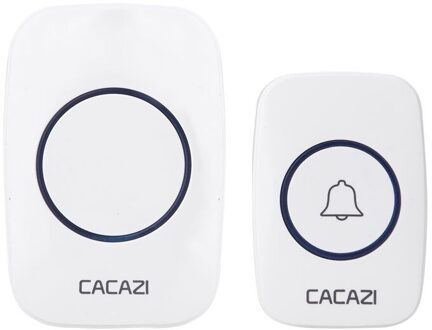 Draadloze Waterdichte Deurbel 300M Range Us Eu Uk Au Plug Home Intelligente Deurbel Chime 1 2 Knop 1 2 3 Ontvanger * 33 wit / UK