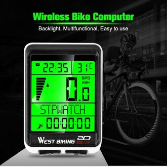 Draadloze Wired Fiets Computer 2.8 "Grote Scherm Bike Snelheidsmeter Waterdicht Fietsen Kilometerteller Stopwatch Snelheidsmeter Voor Fiets F type draadloze
