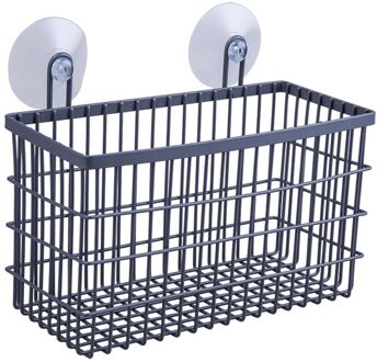 Draadmand Rechthoek Met Zuignappen Grijs