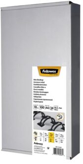 Draadrug Fellowes 10mm 34-rings A4 zwart 100stuks