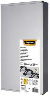 Draadrug Fellowes 6mm 34-rings A4 zilver 100stuks