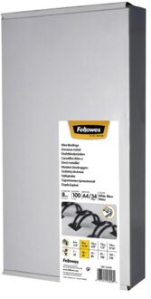 Draadrug Fellowes 8mm 34-rings A4 wit 100stuks