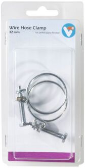 Draadslangklem 32 Mm 2 Pc In Blister