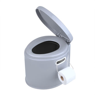 draagbaar toilet 7 liter grijs