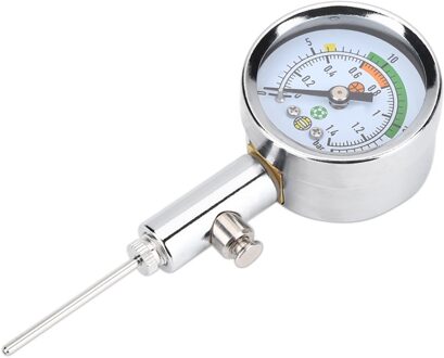 Draagbare 0-20Psi Mini Luchtdrukmeter 4Cm Dual Schaal Wijzerplaat Barometer Basketbal Voetbal Volleybal Opblaasbare Bal Manometer