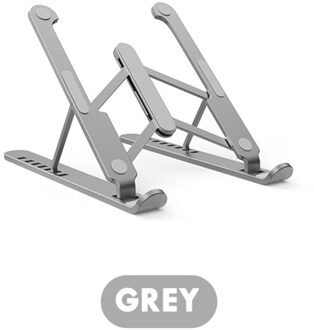 Draagbare 11-17 Inch Laptop Stand Opvouwbaar Notebook Stand Houder Voor Macbook Pro Air Lapdesk Pc Computer Cooling Beugel grijs