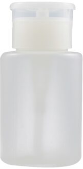 Draagbare 120Ml/200Ml Nail Polish Remover Alcohol Druk Pumping Fles Nail Art Uv Gel Cleaner Lege plastic Container Tool 01(120ML)