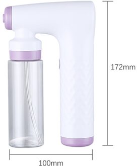 Draagbare 120Ml Handheld Draadloze Oplaadbare Nano Stoom Gun Verneveling Fogger Desinfectie Spuitpistool Gemengde Vapor Nano Sproeiers
