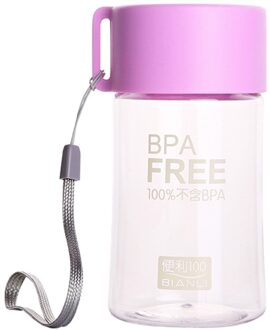 Draagbare 150 Ml Plastic Sap Water Cup Sport Camping Fietsen Reizen Accessoires Drinken Outdoor Sport Draagbare Flessen Paars