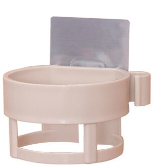 Draagbare 1Pc Muur Gemonteerde Föhn Houder Abs Badkamer Plank Opslag Föhn Houder Rack Organizer 04