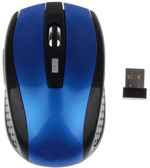 Draagbare 2.4G Draadloze Optische Muis Muizen Draagbare Ergonomische Computer Stille Pc Laptop Accessoires Blauw
