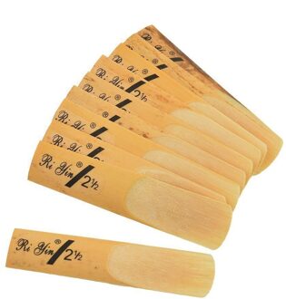 Draagbare 2.5 Sax Rieten Set Saxofoon Rieten 10Pcs Eb Riet Voor Saxofoon Houtblazers Instrument Accessoire tenor saxphone reed