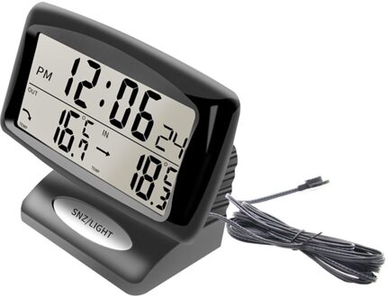 Draagbare 2 In 1 Auto Auto Thermometer Klok Kalender Lcd Scherm Met Lcd Digitale Display # R30