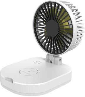 Draagbare 2-In-1 Fan & Telefoon Oplader-Usb Of Draadloze Opladen Smart Home desktop Kantoor Fan WH