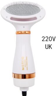 Draagbare 2 In 1 Huisdier Föhn Grooming Kam Borstel Voor Kat Hond Bont Verwijderen 3 Niveau Verstelbare Krachtige Pet levert Elektrische Tool 220V UK