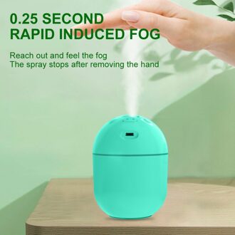 Draagbare 250Ml Luchtbevochtiger Diffuser Thuis Slaapkamer Kleine Mini Auto Usb Luchtbevochtiger Fogger Mist Maker Essentiële Olie Diffuser groen