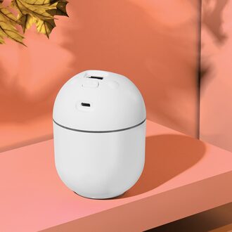 Draagbare 250Ml Luchtbevochtiger Diffuser Thuis Slaapkamer Kleine Mini Auto Usb Luchtbevochtiger Fogger Mist Maker Essentiële Olie Diffuser wit