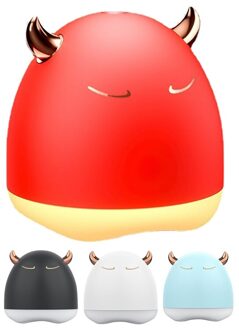 Draagbare 280Ml Elektrische Luchtbevochtiger Diffuser Usb Met Kleurrijke Nachtlampje Voor Thuis Auto rood