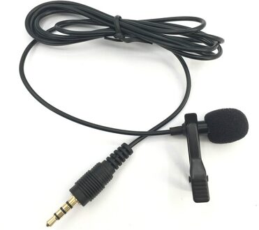 Draagbare 3.5Mm Jack Microfoons Clip-On Revers Lavalier Microfoon Condensor Mikrofon Voor Onderwijs Toespraak Mobiele Telefoon